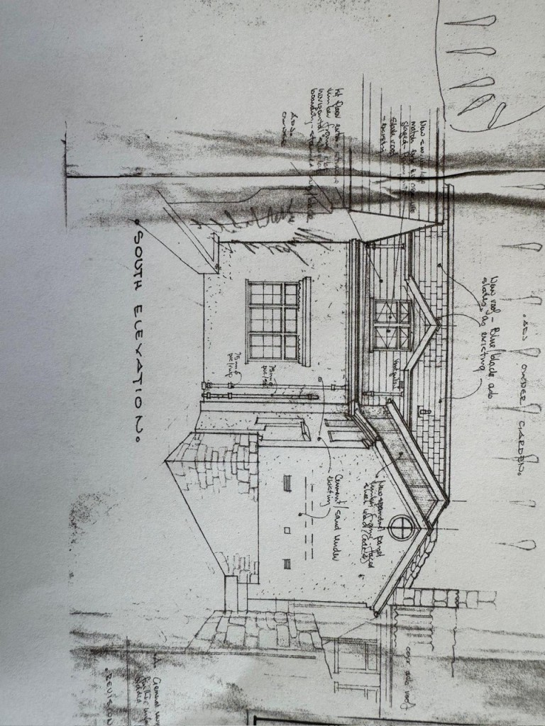 Lot: 179 - LEASEHOLD TOWN CENTRE COTTAGE FOR IMPROVEMENT WITH ADDITIONAL FREEHOLD LAND TO THE REAR - Library Drawings Provided by Seller of Proposed 1990s Extension